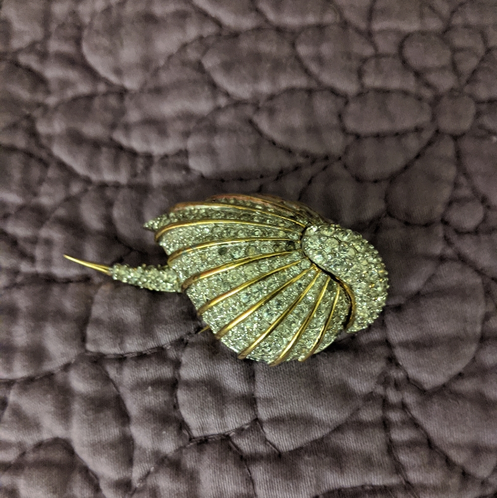 "diamond and gold" brooch